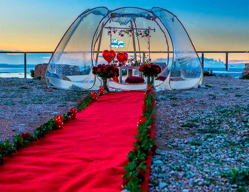 İstanbul Sahilde Evlilik Teklifi Organizasyonu Fiyatları